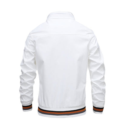 Men's Classic Zip-Through Bomber Jacket for Everyday Layering