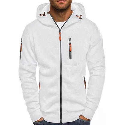 Men's Cotton Hoodie with Relaxed Fit for Autumn Layering Wear