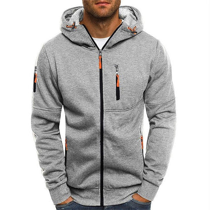 Men's Cotton Hoodie with Relaxed Fit for Autumn Layering Wear