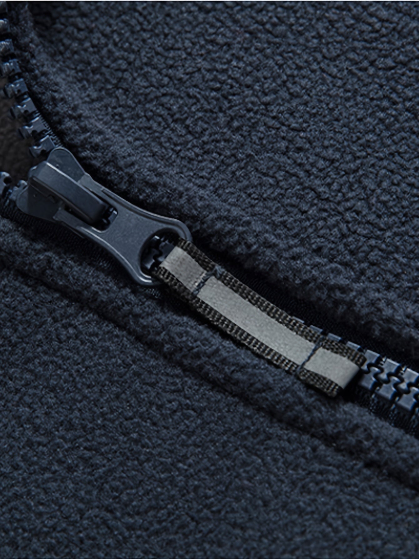 Men's Windproof Full-Zip Outdoor Fleece Jacket for Autumn