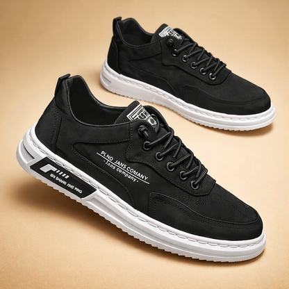 Men's Low-Top Street Trainers with Lace-Up Front for Autumn