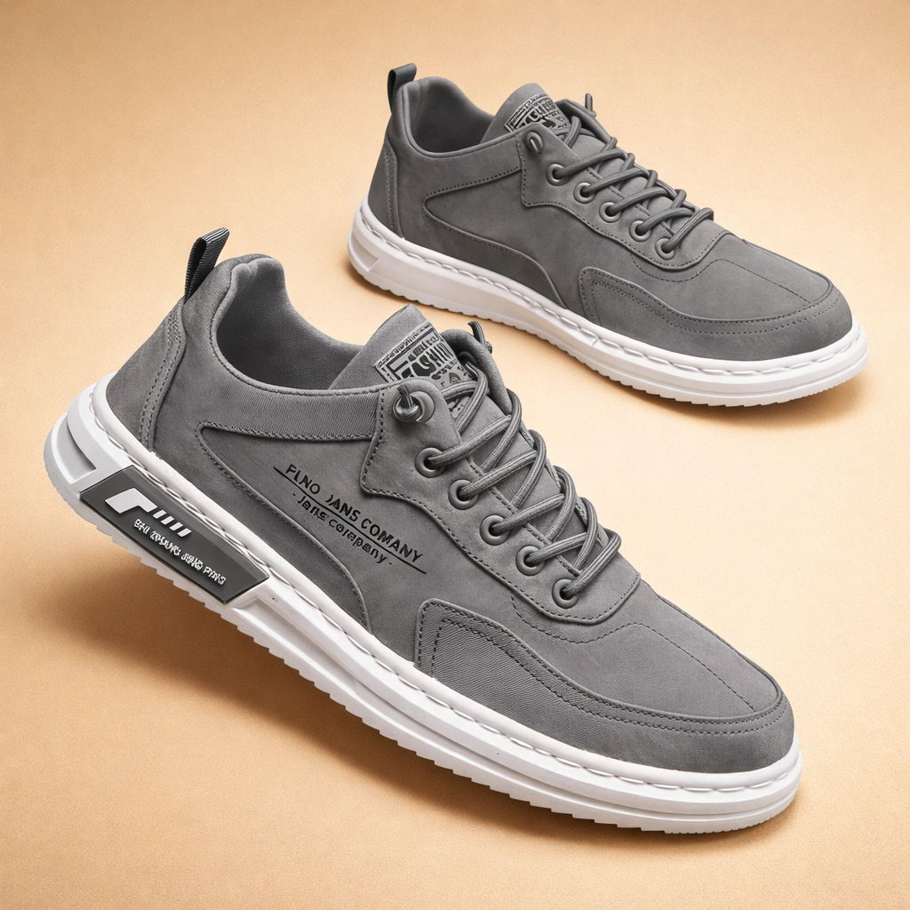 Men's Low-Top Street Trainers with Lace-Up Front for Autumn