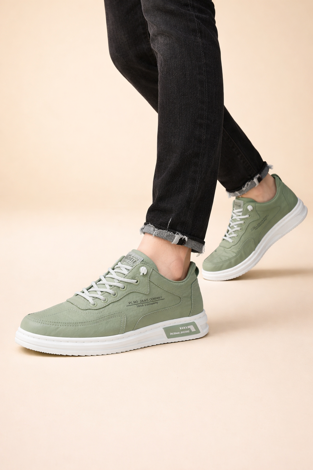 Men's Low-Top Street Trainers with Lace-Up Front for Autumn