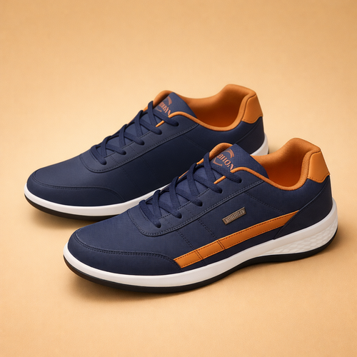 Men's Cushioned Lace-Up Trainers for Casual Autumn Wear